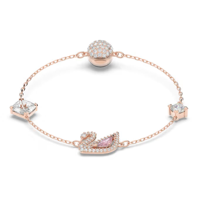 Swarovski Swan Narukvica Rose Gold