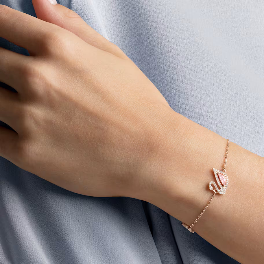 Swarovski Swan Narukvica Rose Gold