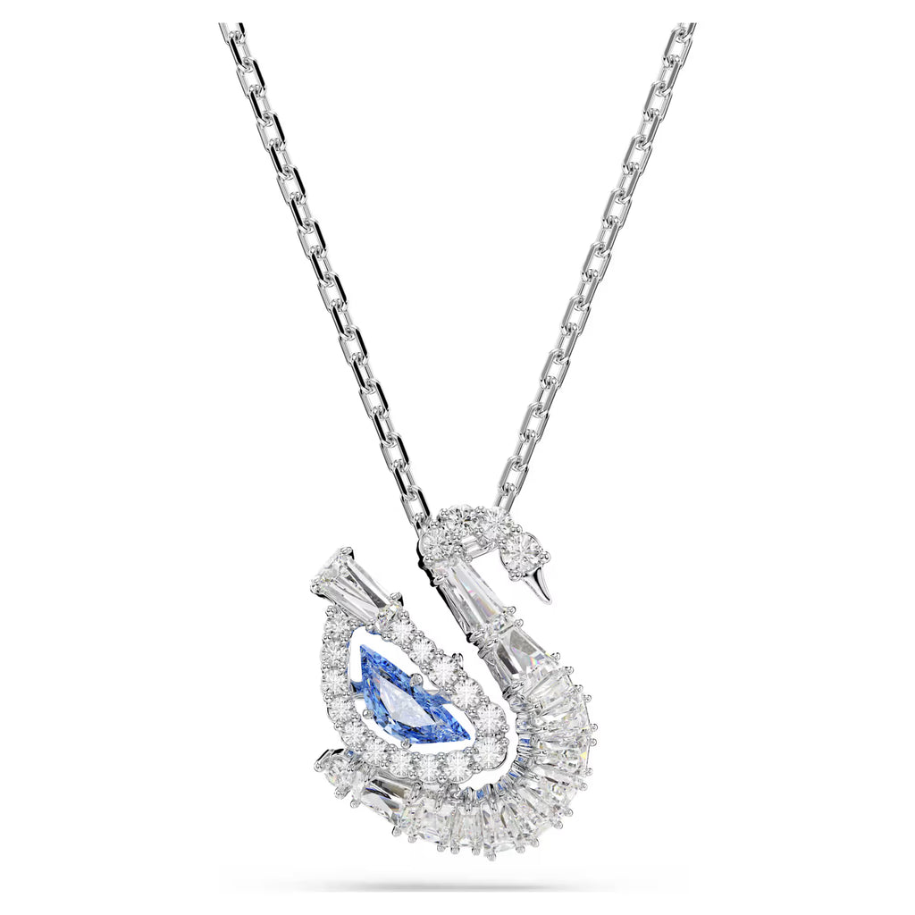 Swarovski Swan Ogrlica - Plavi Kristal
